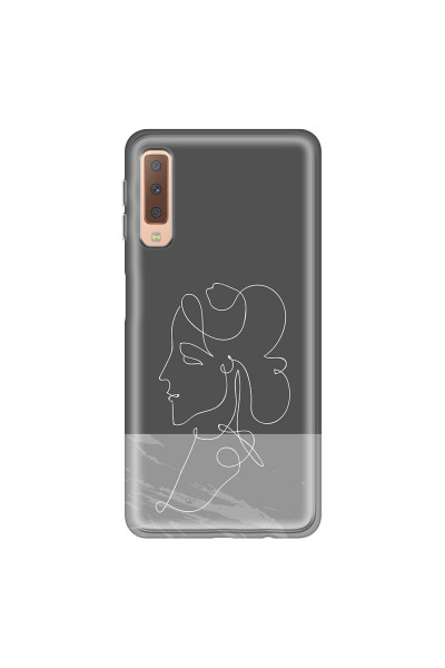 SAMSUNG - Galaxy A7 2018 - Soft Clear Case - Miss Marble