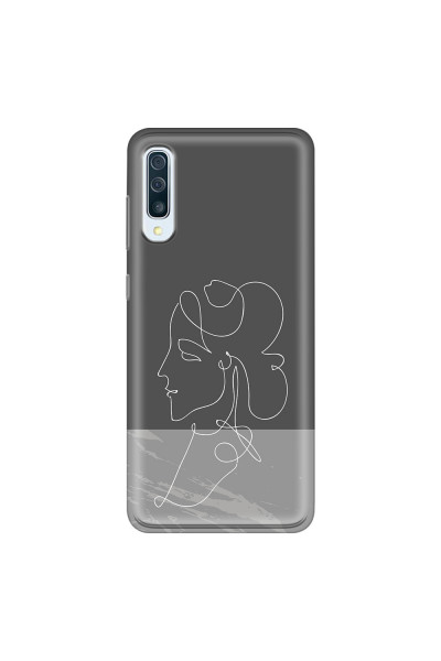 SAMSUNG - Galaxy A70 - Soft Clear Case - Miss Marble