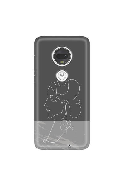 MOTOROLA by LENOVO - Moto G7 - Soft Clear Case - Miss Marble