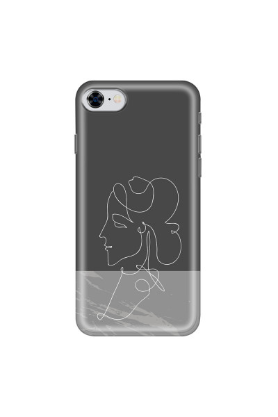 APPLE - iPhone 8 - Soft Clear Case - Miss Marble