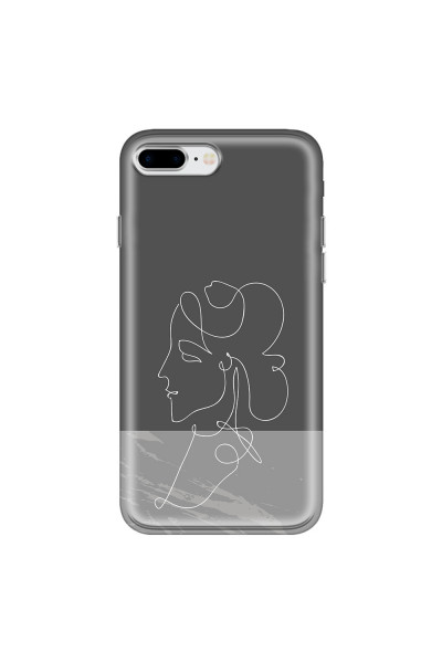 APPLE - iPhone 8 Plus - Soft Clear Case - Miss Marble