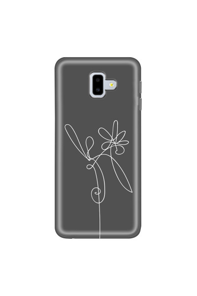 SAMSUNG - Galaxy J6 Plus 2018 - Soft Clear Case - Flower In The Dark