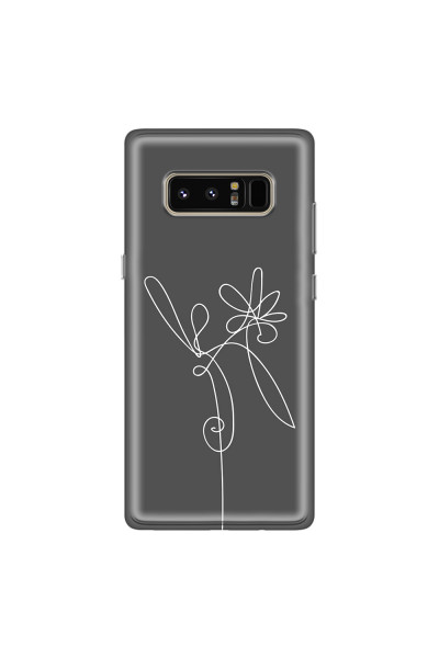 SAMSUNG - Galaxy Note 8 - Soft Clear Case - Flower In The Dark