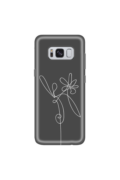 SAMSUNG - Galaxy S8 Plus - Soft Clear Case - Flower In The Dark