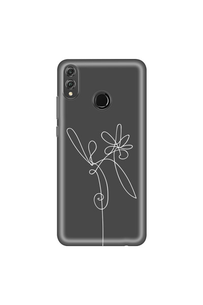 HONOR - Honor 8X - Soft Clear Case - Flower In The Dark