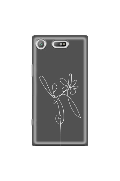 SONY - Sony Xperia XZ1 Compact - Soft Clear Case - Flower In The Dark