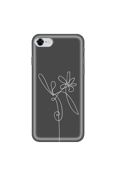 APPLE - iPhone 8 - Soft Clear Case - Flower In The Dark