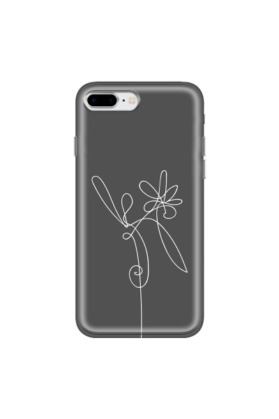 APPLE - iPhone 8 Plus - Soft Clear Case - Flower In The Dark