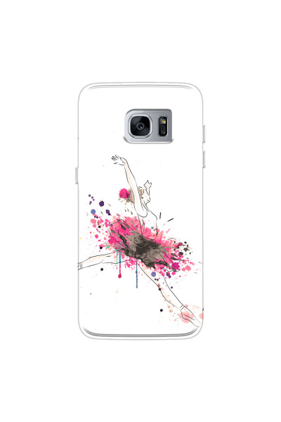 SAMSUNG - Galaxy S7 Edge - Soft Clear Case - Ballerina