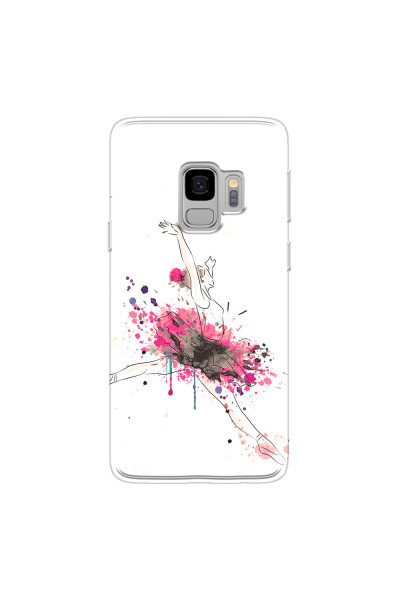 SAMSUNG - Galaxy S9 - Soft Clear Case - Ballerina