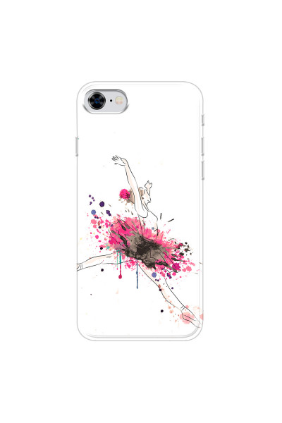 APPLE - iPhone 8 - Soft Clear Case - Ballerina
