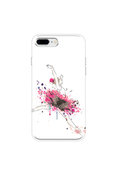 APPLE - iPhone 8 Plus - Soft Clear Case - Ballerina