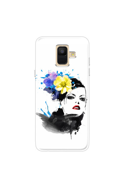 SAMSUNG - Galaxy A6 2018 - Soft Clear Case - Floral Beauty