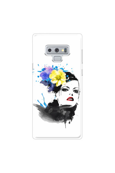 SAMSUNG - Galaxy Note 9 - Soft Clear Case - Floral Beauty