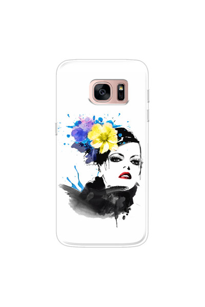 SAMSUNG - Galaxy S7 - Soft Clear Case - Floral Beauty