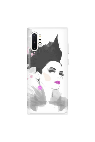 SAMSUNG - Galaxy Note 10 Plus - Soft Clear Case - Pink Lips