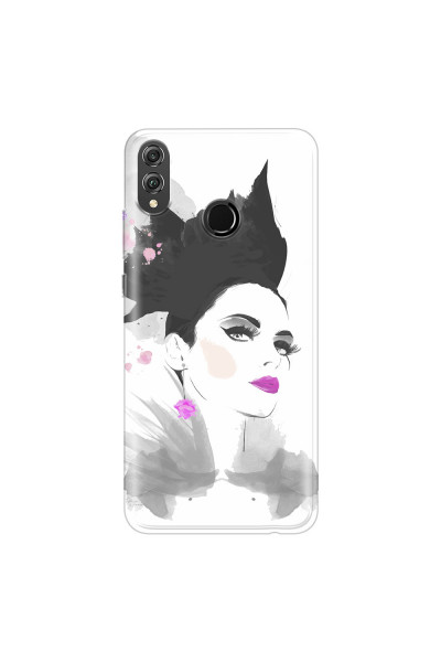 HONOR - Honor 8X - Soft Clear Case - Pink Lips