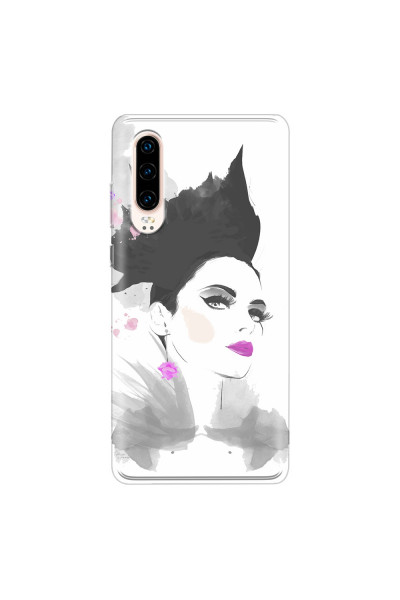HUAWEI - P30 - Soft Clear Case - Pink Lips