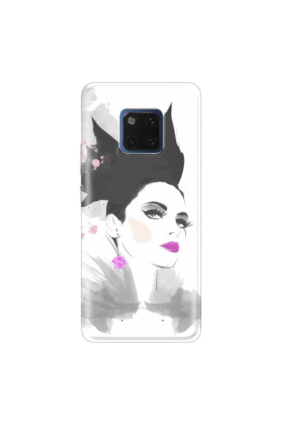 HUAWEI - Mate 20 Pro - Soft Clear Case - Pink Lips