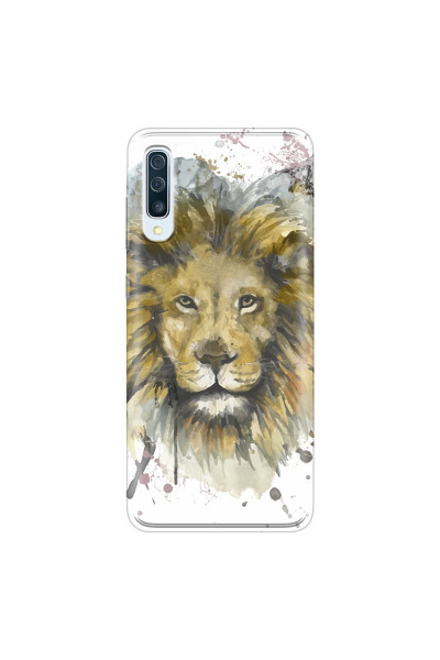 SAMSUNG - Galaxy A50 - Soft Clear Case - Lion
