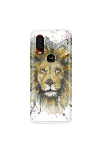 MOTOROLA by LENOVO - Moto One Vision - Soft Clear Case - Lion