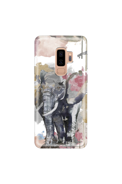 SAMSUNG - Galaxy S9 Plus 2018 - Soft Clear Case - Elephant