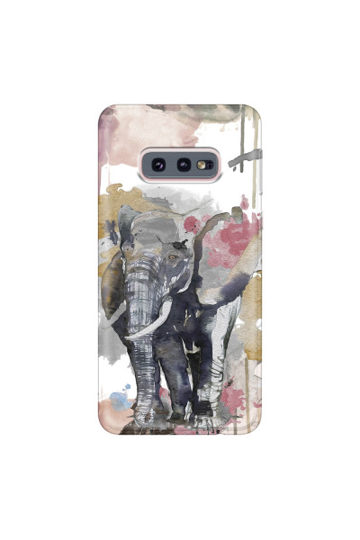 SAMSUNG - Galaxy S10e - Soft Clear Case - Elephant
