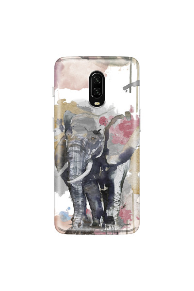 ONEPLUS - OnePlus 6T - Soft Clear Case - Elephant