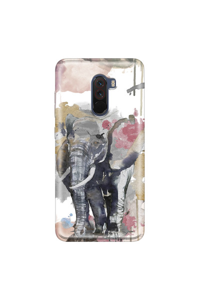 XIAOMI - Pocophone F1 - Soft Clear Case - Elephant