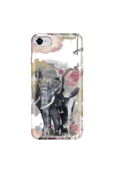 APPLE - iPhone 8 - Soft Clear Case - Elephant