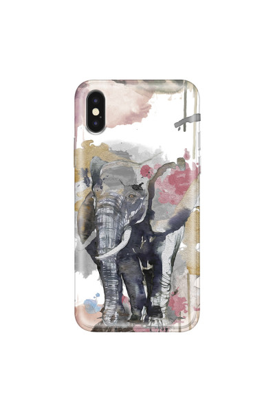 APPLE - iPhone XS Max - Soft Clear Case - Elephant