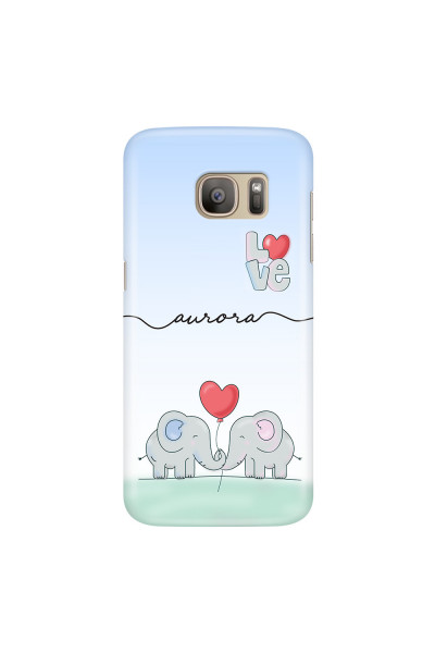 SAMSUNG - Galaxy S7 - 3D Snap Case - Elephants in Love