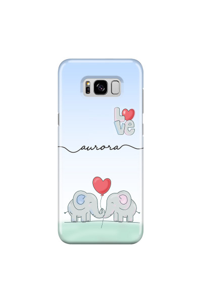 SAMSUNG - Galaxy S8 - 3D Snap Case - Elephants in Love