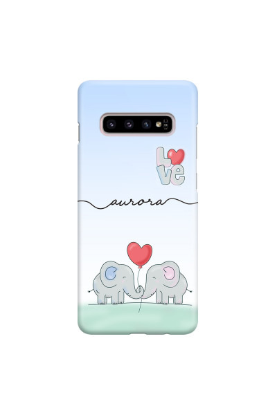 SAMSUNG - Galaxy S10 Plus - 3D Snap Case - Elephants in Love