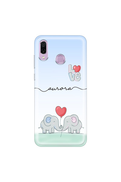 HONOR - Honor Play - Soft Clear Case - Elephants in Love