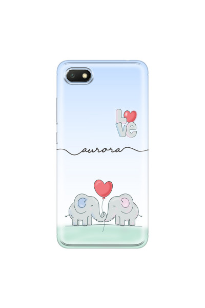 XIAOMI - Redmi 6A - Soft Clear Case - Elephants in Love