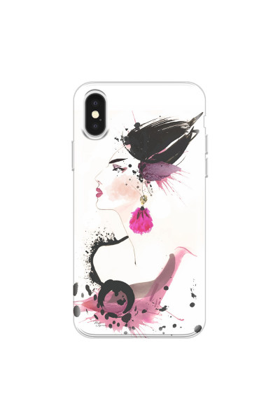 APPLE - iPhone X - Soft Clear Case - Japanese Style