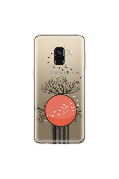 SAMSUNG - Galaxy A8 - Soft Clear Case - Bird Flight