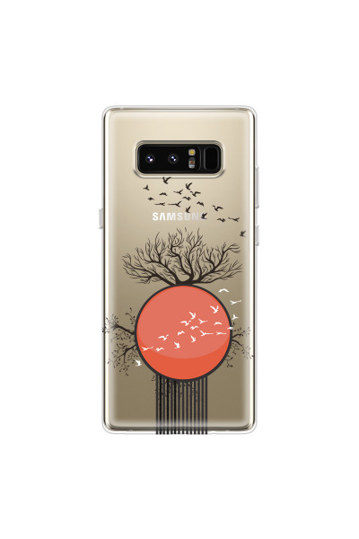 SAMSUNG - Galaxy Note 8 - Soft Clear Case - Bird Flight