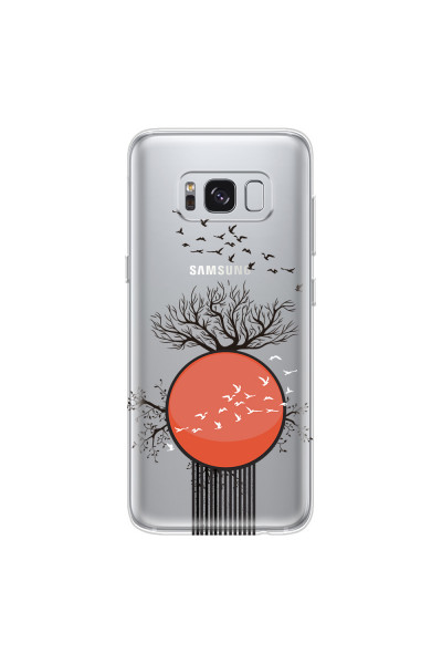 SAMSUNG - Galaxy S8 Plus - Soft Clear Case - Bird Flight