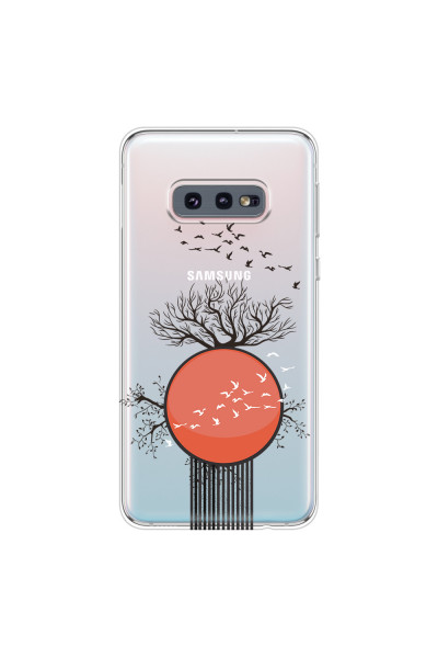 SAMSUNG - Galaxy S10e - Soft Clear Case - Bird Flight