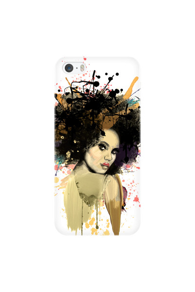 APPLE - iPhone 5S/SE - 3D Snap Case - We love Afro