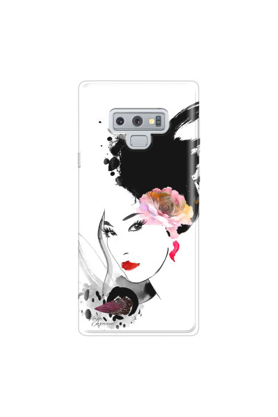 SAMSUNG - Galaxy Note 9 - Soft Clear Case - Black Beauty