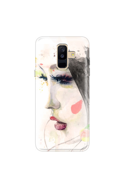 SAMSUNG - Galaxy A6 Plus 2018 - Soft Clear Case - Face of a Beauty