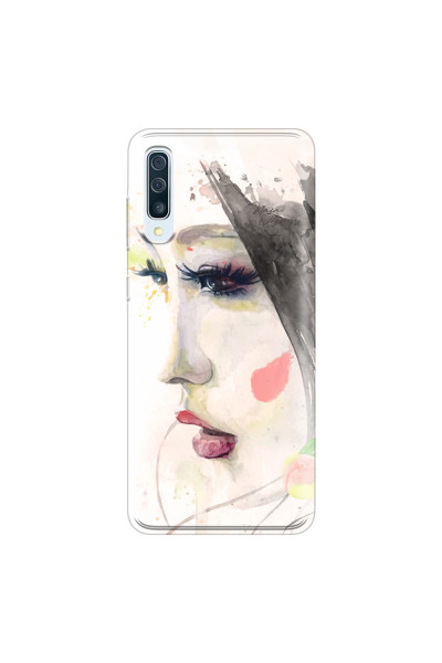 SAMSUNG - Galaxy A50 - Soft Clear Case - Face of a Beauty