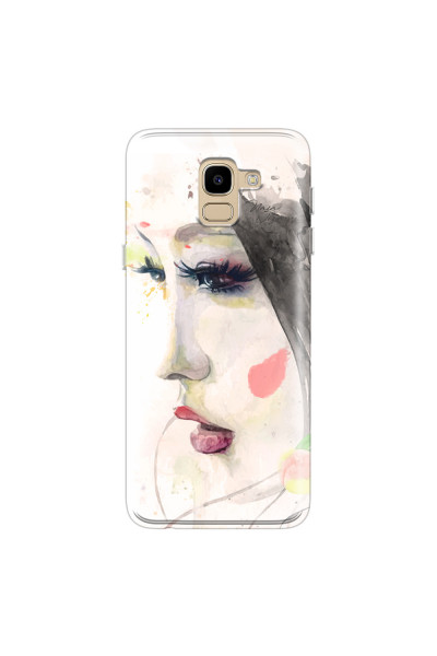 SAMSUNG - Galaxy J6 2018 - Soft Clear Case - Face of a Beauty