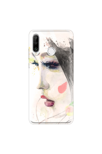 HUAWEI - P30 Lite - Soft Clear Case - Face of a Beauty
