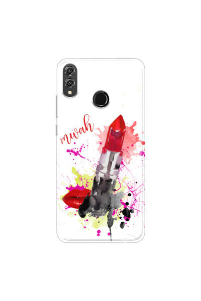 HONOR - Honor 8X - Soft Clear Case - Lipstick
