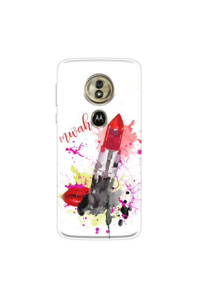 MOTOROLA by LENOVO - Moto G6 Play - Soft Clear Case - Lipstick