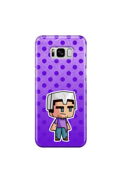 SAMSUNG - Galaxy S8 - 3D Snap Case - Purple Shield Crafter